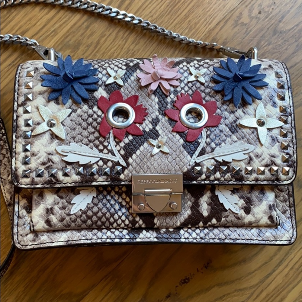Rebecca Minkoff Snakeskin Floral Crossbody